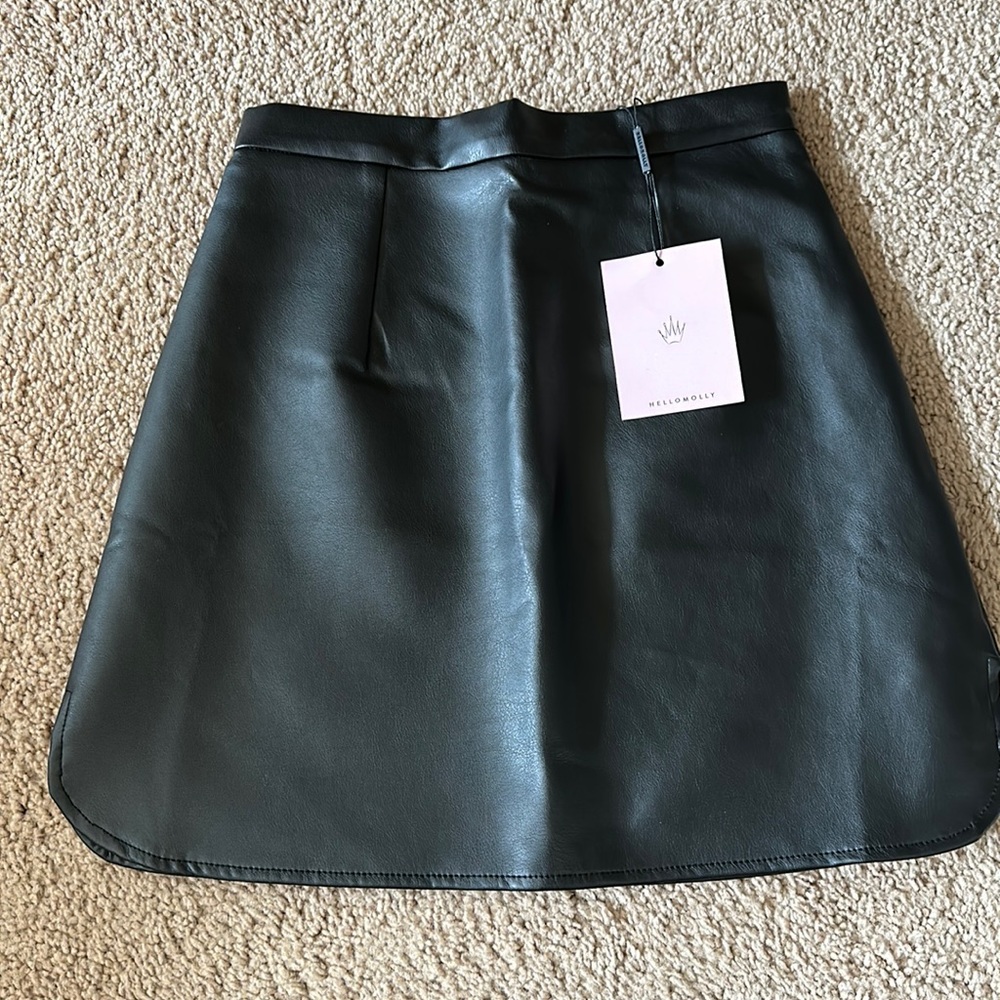 Hello Molly Leather Skirt